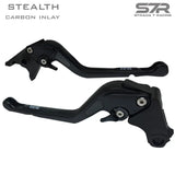 NEW 2024* STRADA 7 RACING  STEALTH 3D CARBON INLAY LONG BRAKE AND CLUTCH LEVERS Strada 7 Racing