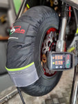 NEW 2022 Strada 7 Racing Digital PRO 2.0 Tyre Warmer Set 12" Pit bike Minigp - NEON YELLOW Strada 7 Racing
